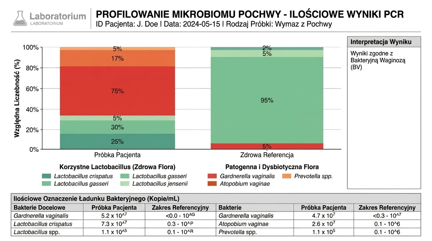 Femoflor PCR diagnostics results chart